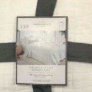 Threshold King Sateen quilt in white